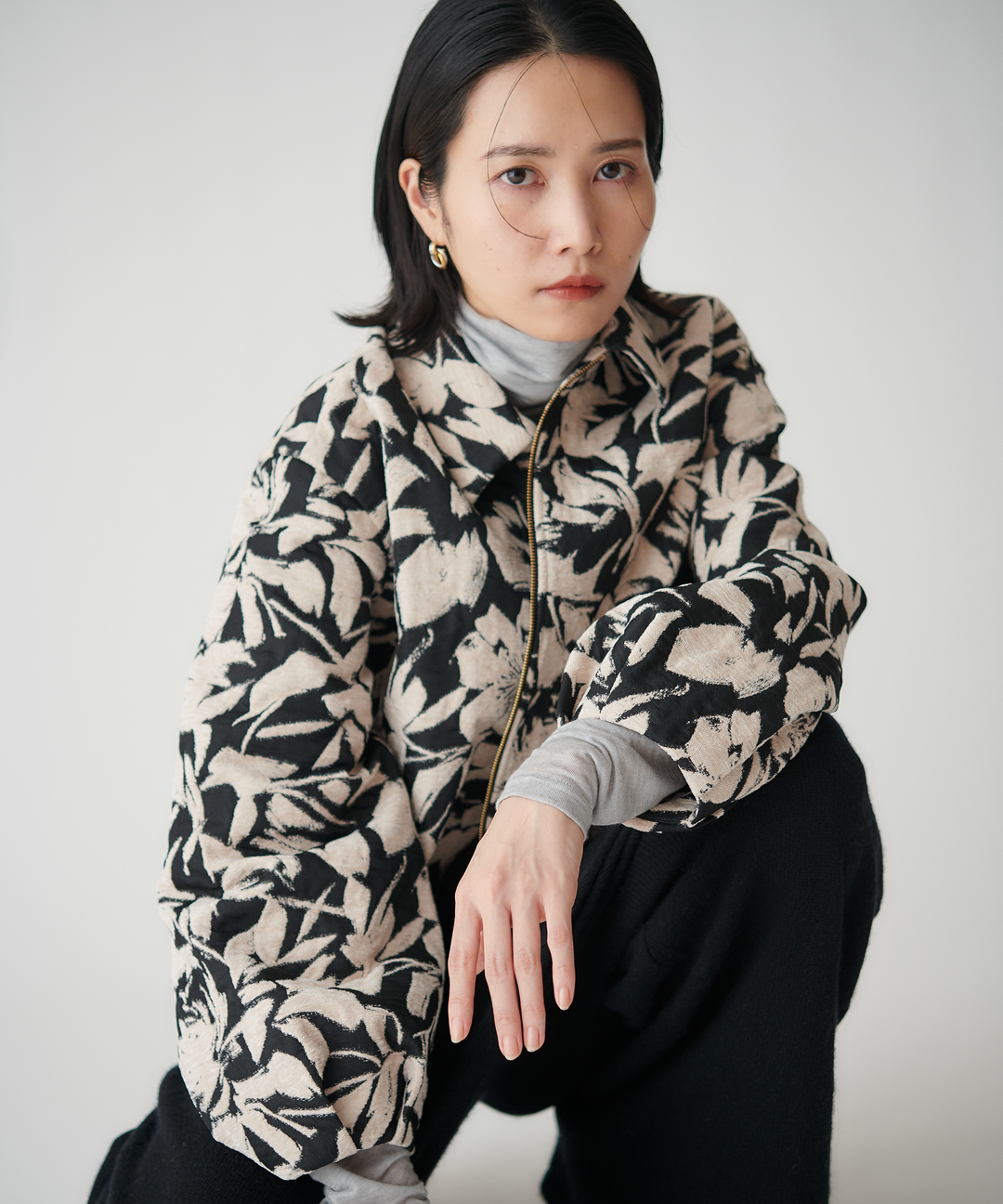 ジャガードブルゾン – FACE SANS FARD