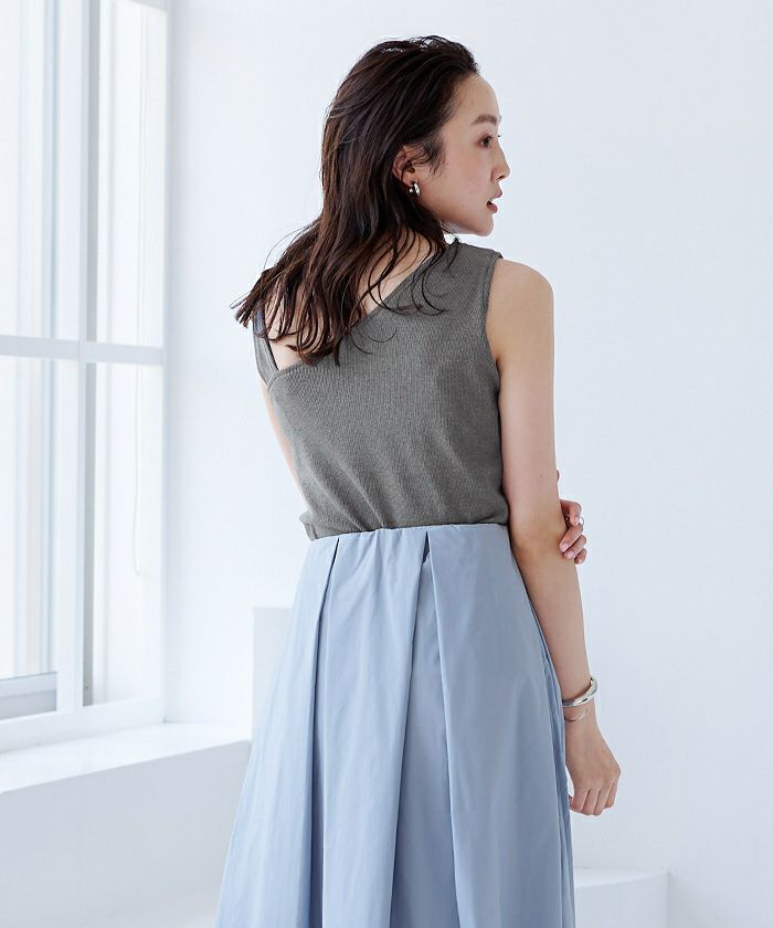 カップ付アシンメトリーデザインタンクトップ | ur's（ユアーズ）