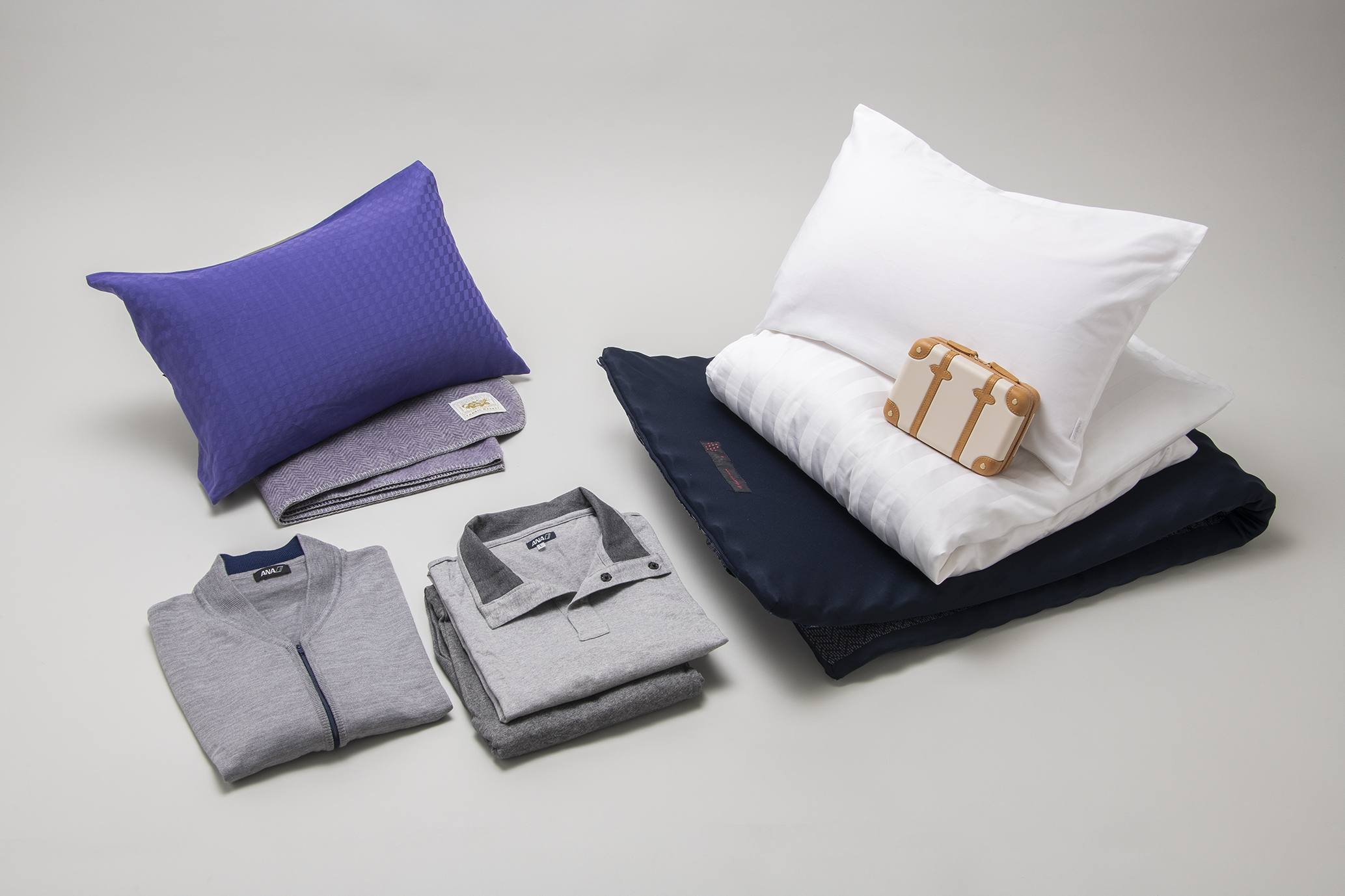 ANA 全日空 国際線 ビジネスクラス 羽毛布団 ブランケット 車中泊 災害