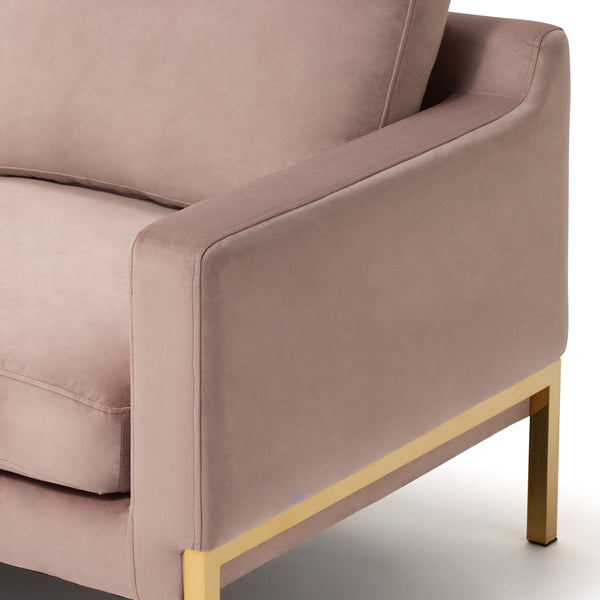 スプラン ソファ 2S ピンク（カウチソファ）（W1280） | Francfranc