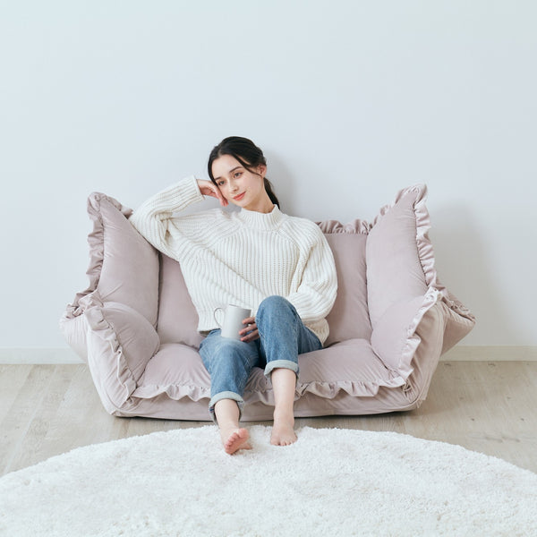 カラン フロアソファ （W1120～1570） ピンク | Francfranc（フラン