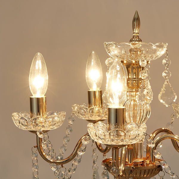 アントワネット シャンデリア 3灯 ゴールド Francfranc 新品