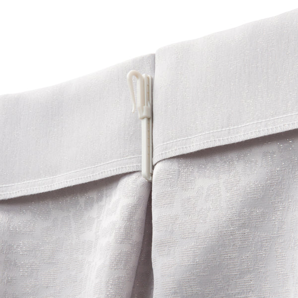 ヴェーリア×ラメルセ ダブルカーテン H1780×W1000 ライトグレー