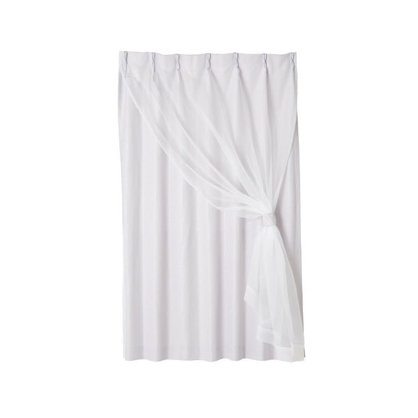 ヴェーリア×ラメルセ ダブルカーテン H1780×W1000 ライトグレー