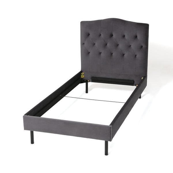 ブリッサ ベッド ディンプル シングル ダークグレー | Francfranc