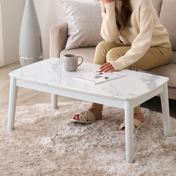 EC限定】モスコ こたつテーブル 2WAY 900×500 マーブル | Francfranc