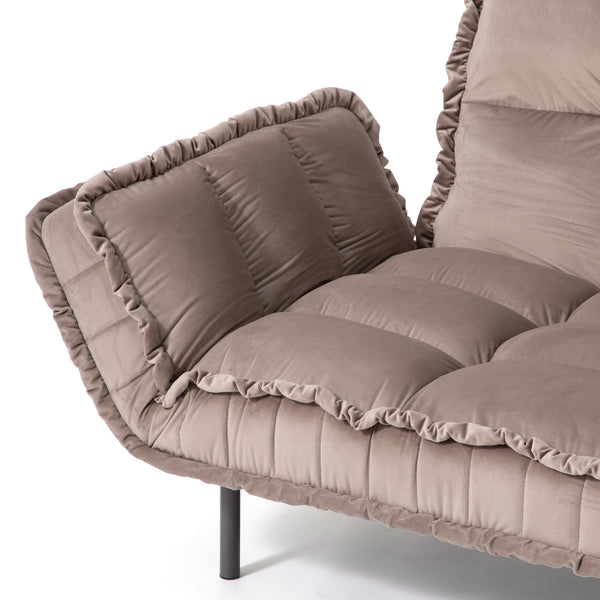 ピソラ コンパクトソファベッド 2 グレージュ（W1270～1720