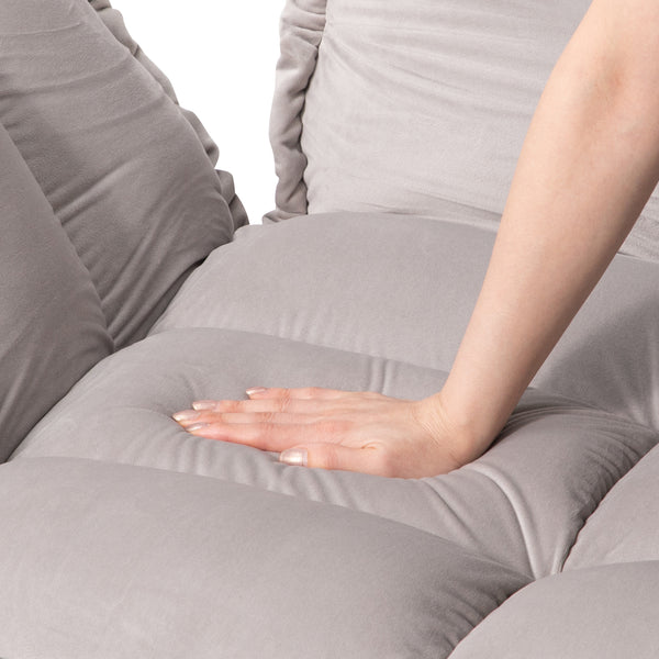 ピソラ コンパクトソファベッド 2 グレー（W1270～1720） | Francfranc