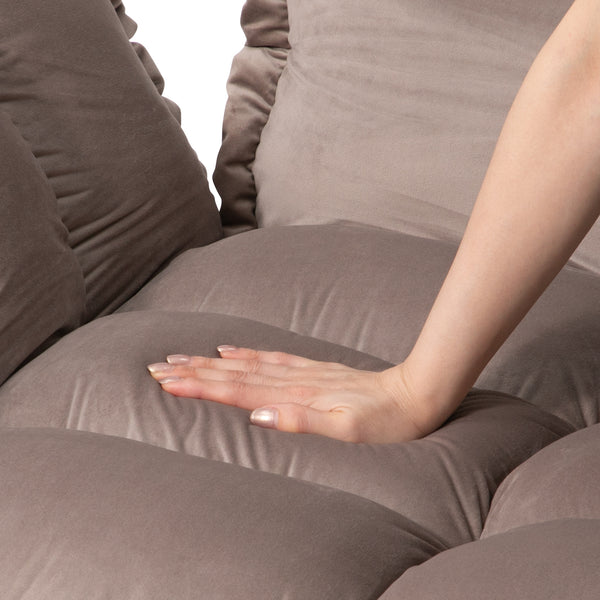 ピソラ コンパクトソファベッド 2 グレージュ（W1270～1720