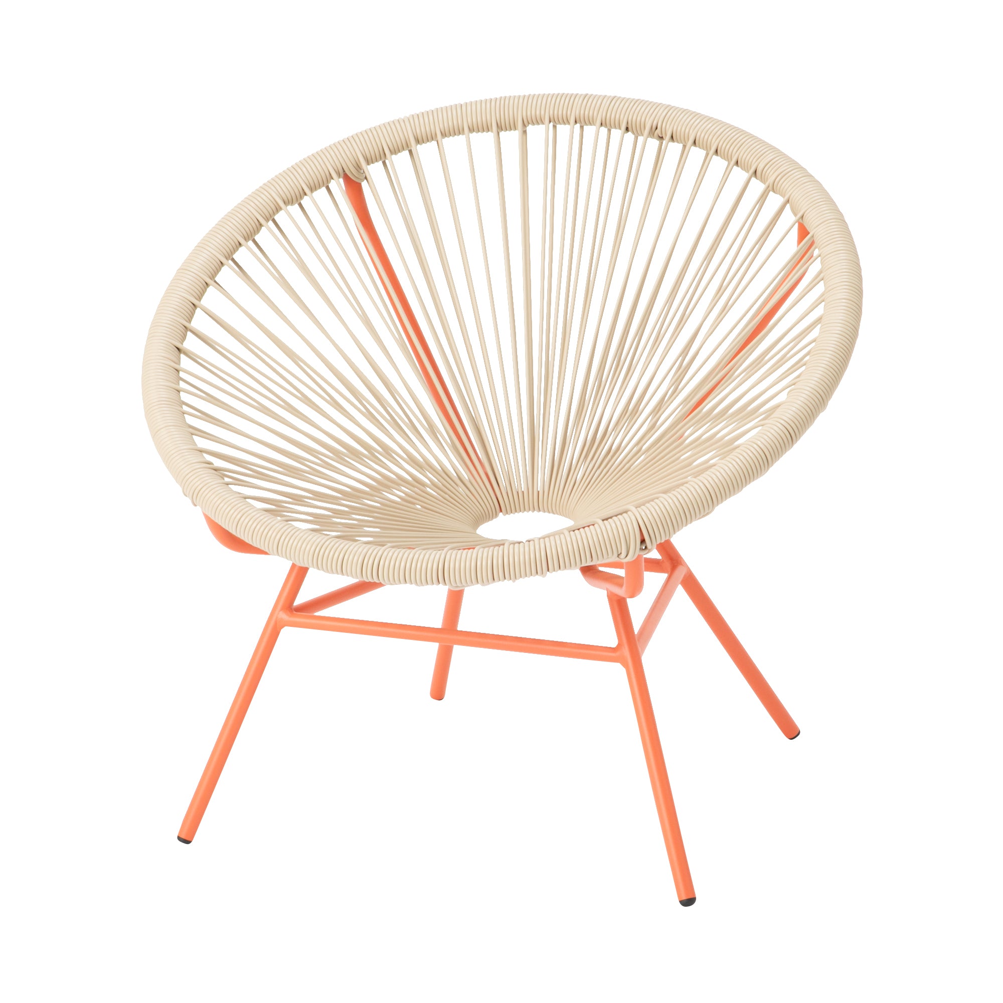 ロータス パーソナルチェア ベージュ×オレンジ | Francfranc（フラン