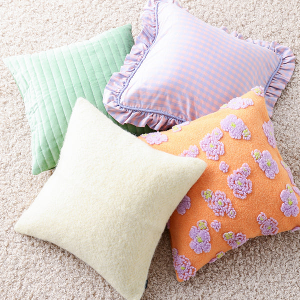 フラワーボア クッションカバー 45×45 オレンジ（083） | Francfranc