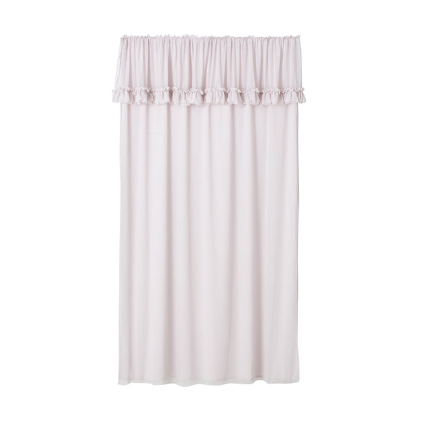 フリルバランス ダブルカーテン H2000×W1000 ライトピンク