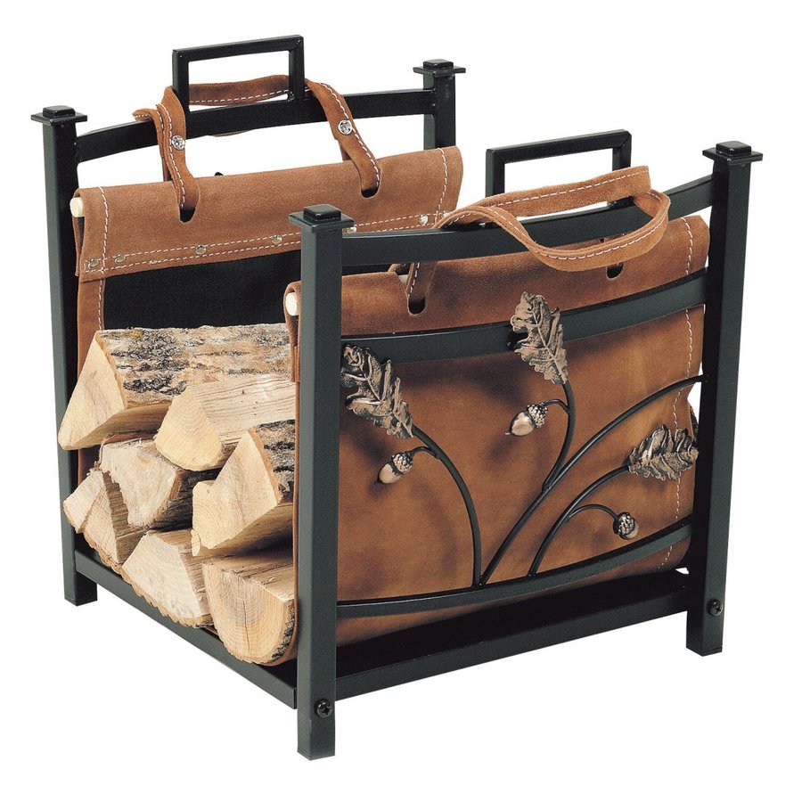 薪ストーブ用薪置き・オークリーフ ログラック&ログキャリー 【代引き