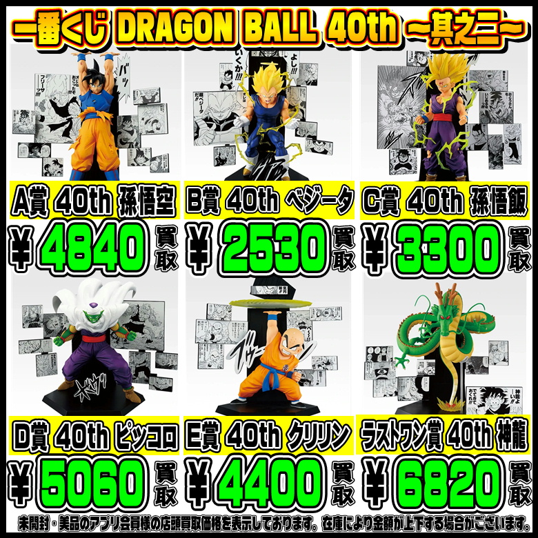 新作一番くじ買取リスト更新しました！ 1/7～ ドラゴンボール・ウマ娘