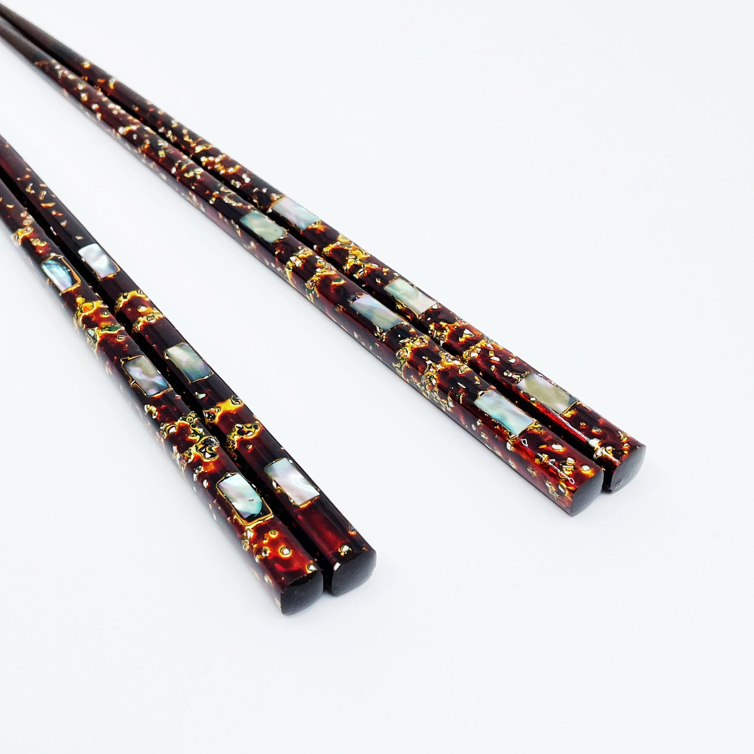 玲瓏 伝統工芸若狭塗箸（螺鈿）桐箱入り – 若狭塗箸 船商