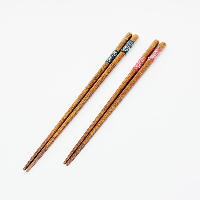 塗分螺鈿 先角漆の若狭塗箸 – 若狭塗箸 船商