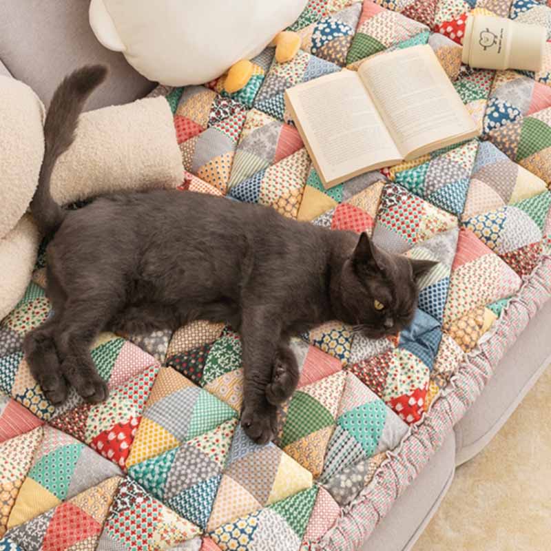Garden Chic Cotton Couch Cover | Stylish, Protective & Pet
