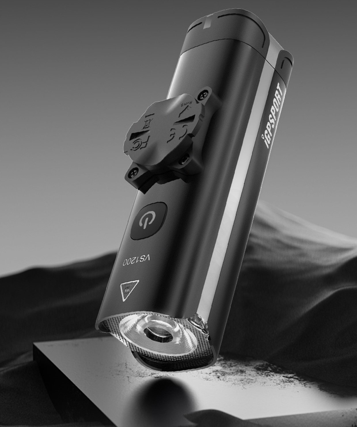 アプリでスマホやサイコンとつながる「VS1200スマートフロントライト