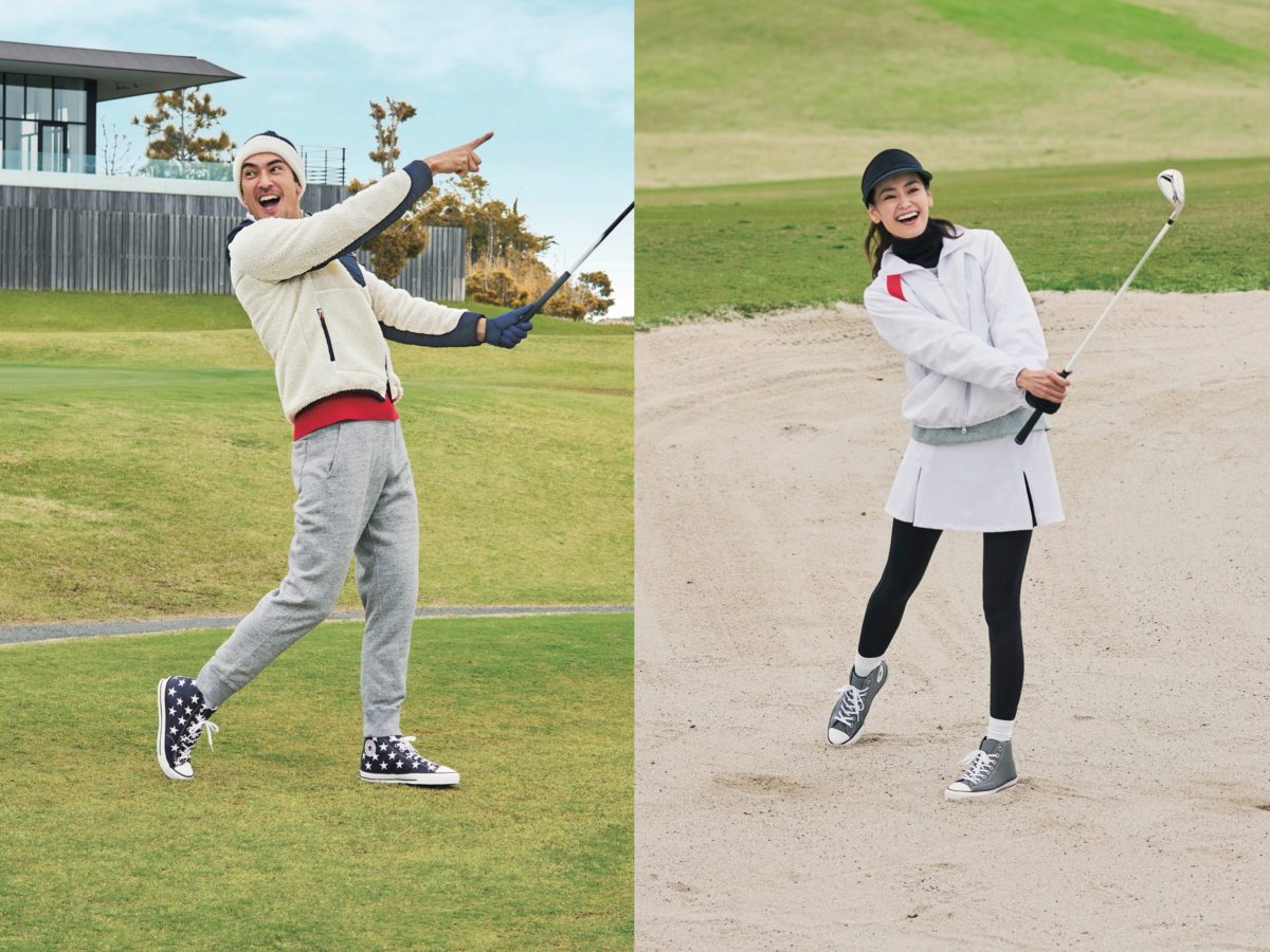 ゴルフ仕様にアレンジしたコンバース『オールスター』の新作を履いて