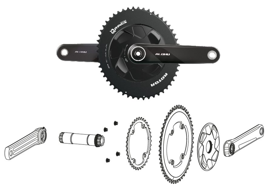 従来のアルミモデルから100gの軽量化に成功！新型カーボンクランク