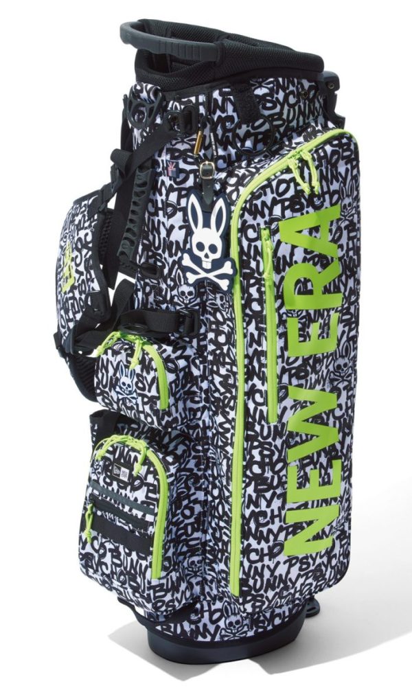 サイコバニー」×「ニューエラ」のコラボゴルフバッグ。この化学反応