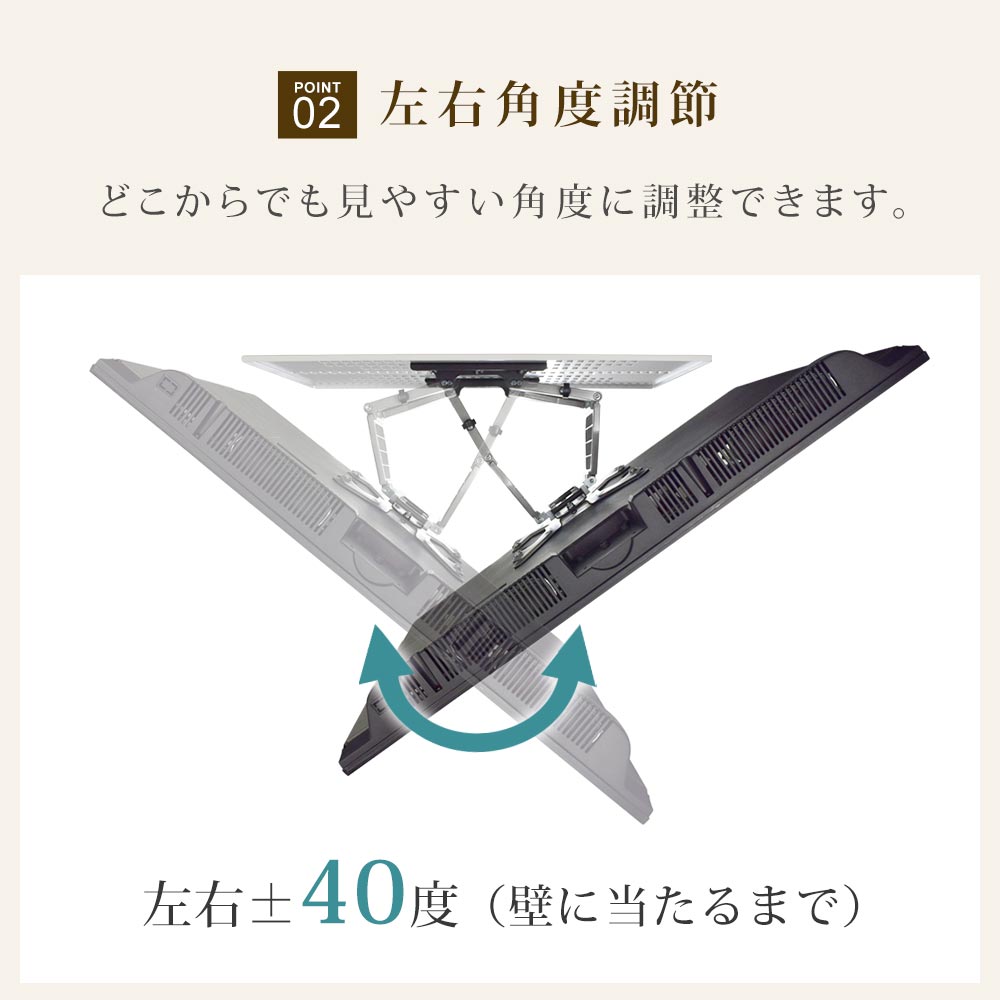 TVセッター壁美人 FR400 S/Mサイズ / テレビ壁掛けの情報満載!! - 安心
