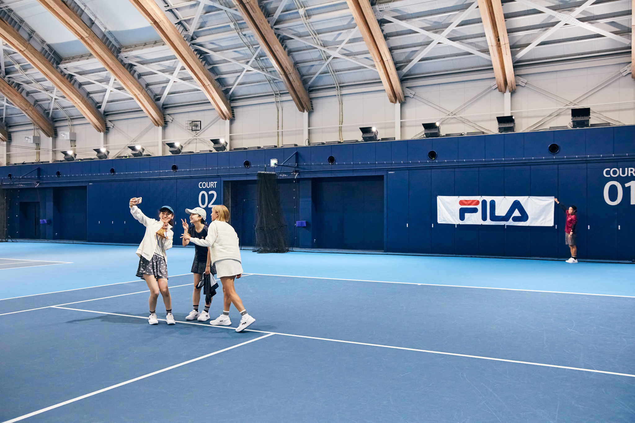 フィラ テニス フェスタ」をFUDGE FRIENDのUMIと大島花菜が体験