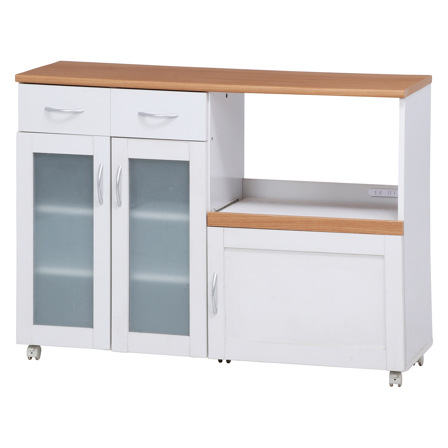 C/D:99523] キッチンカウンター サージュ WH×NA 120幅