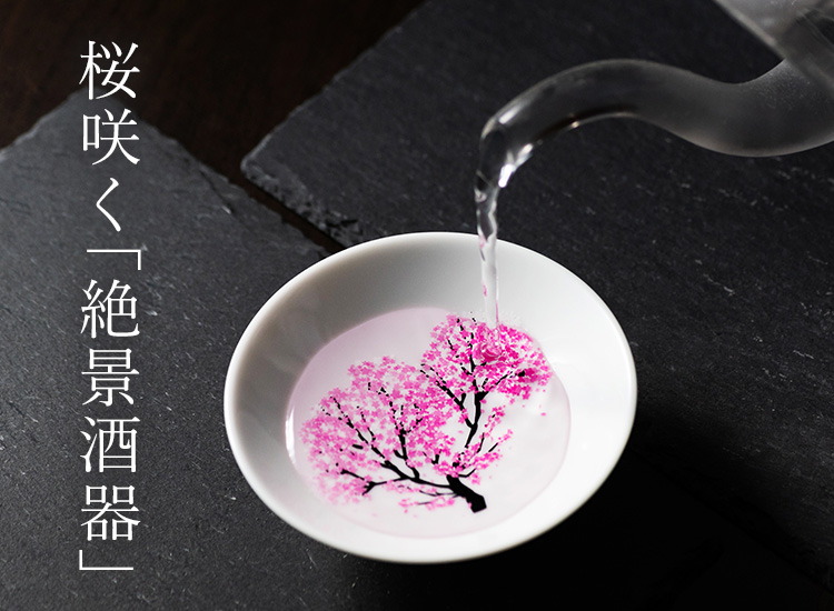 丸モ高木陶器】桜の平盃 ペアセット | 藤巻百貨店