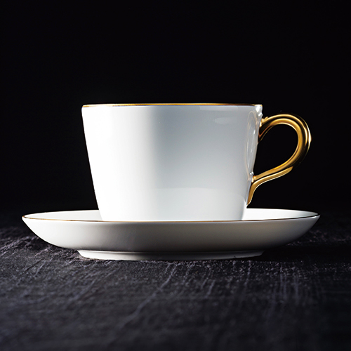 大倉陶園】ゴールドライン モーニングカップ＆ソーサー（一客） | 藤巻