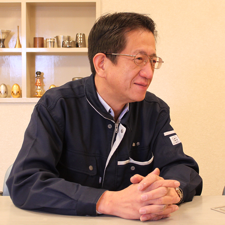 能作】片口 - 小 + 盃 - 喜器 - II 酒器セット 別注「fujimaki blue