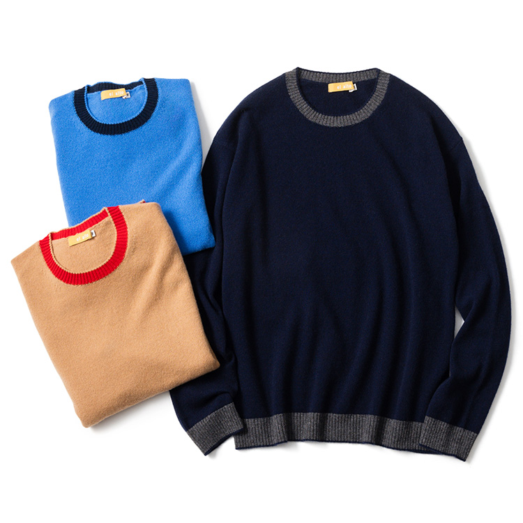 el alto】カシミヤ100% パレットクルーネックニット | 藤巻百貨店
