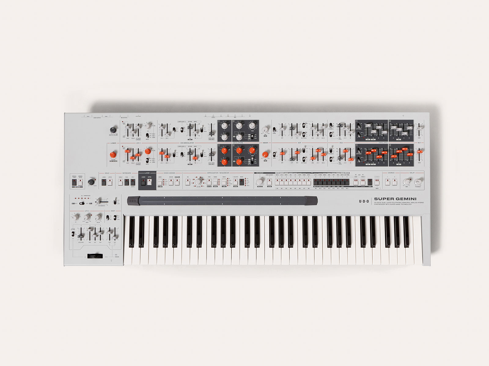 UDO Audio 新たなフラッグシップ・シンセサイザー「Super Gemini」を