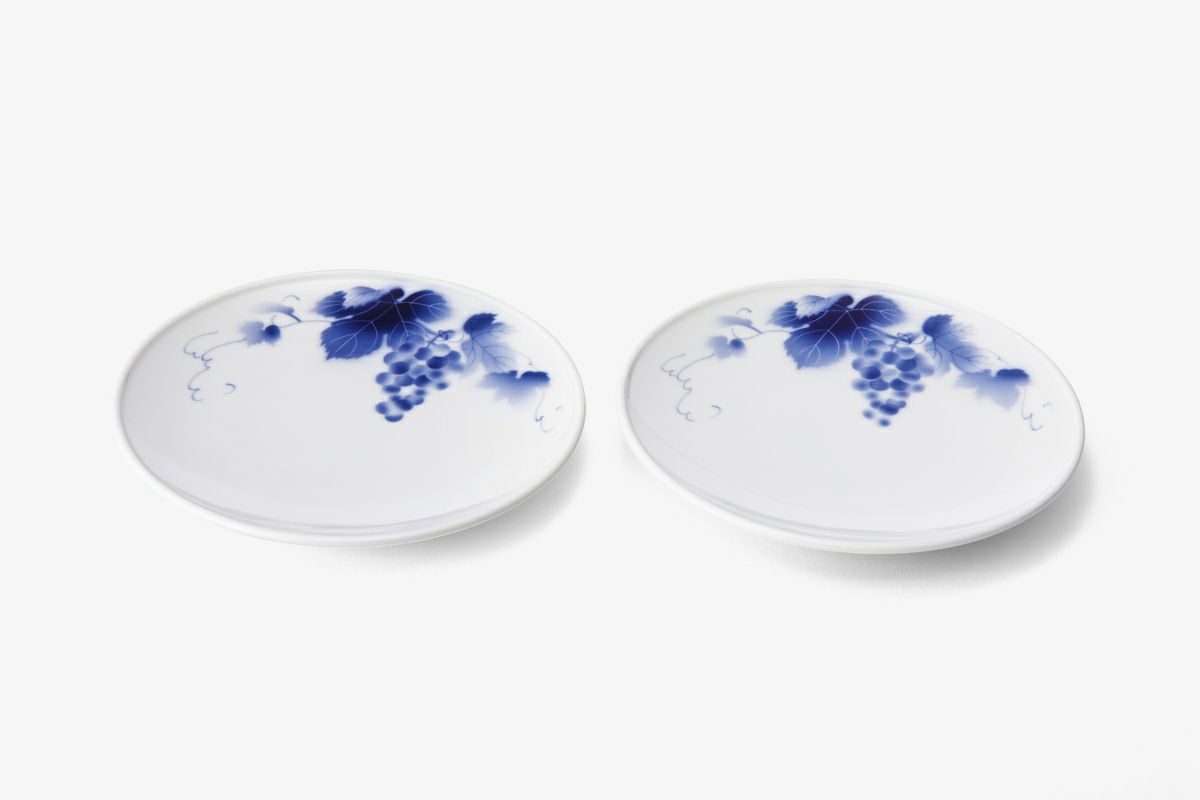 ブルーワイナリー ペア19㎝皿 | 有田焼 深川製磁｜公式オンラインストア