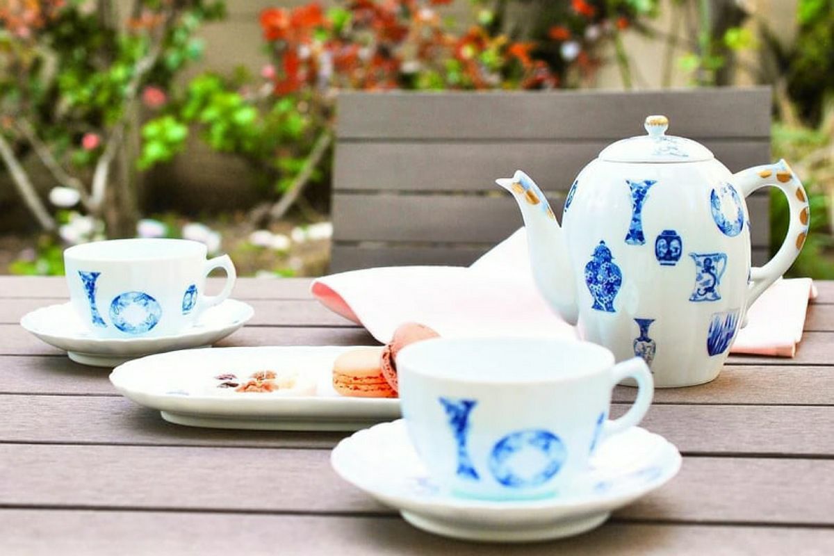 ブルーチャイナ ペア碗皿 | 有田焼 深川製磁｜公式オンラインストア