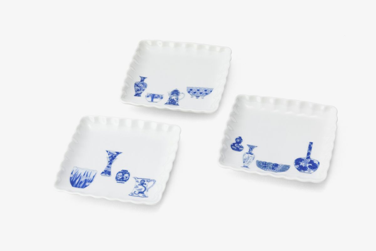 ふくら雀 木瓜長角皿 | 有田焼 深川製磁｜公式オンラインストア