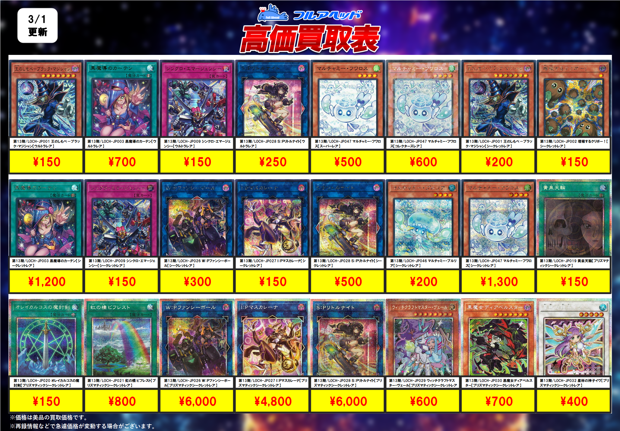 遊戯王OCG – 【フルアヘッド】高価買取表