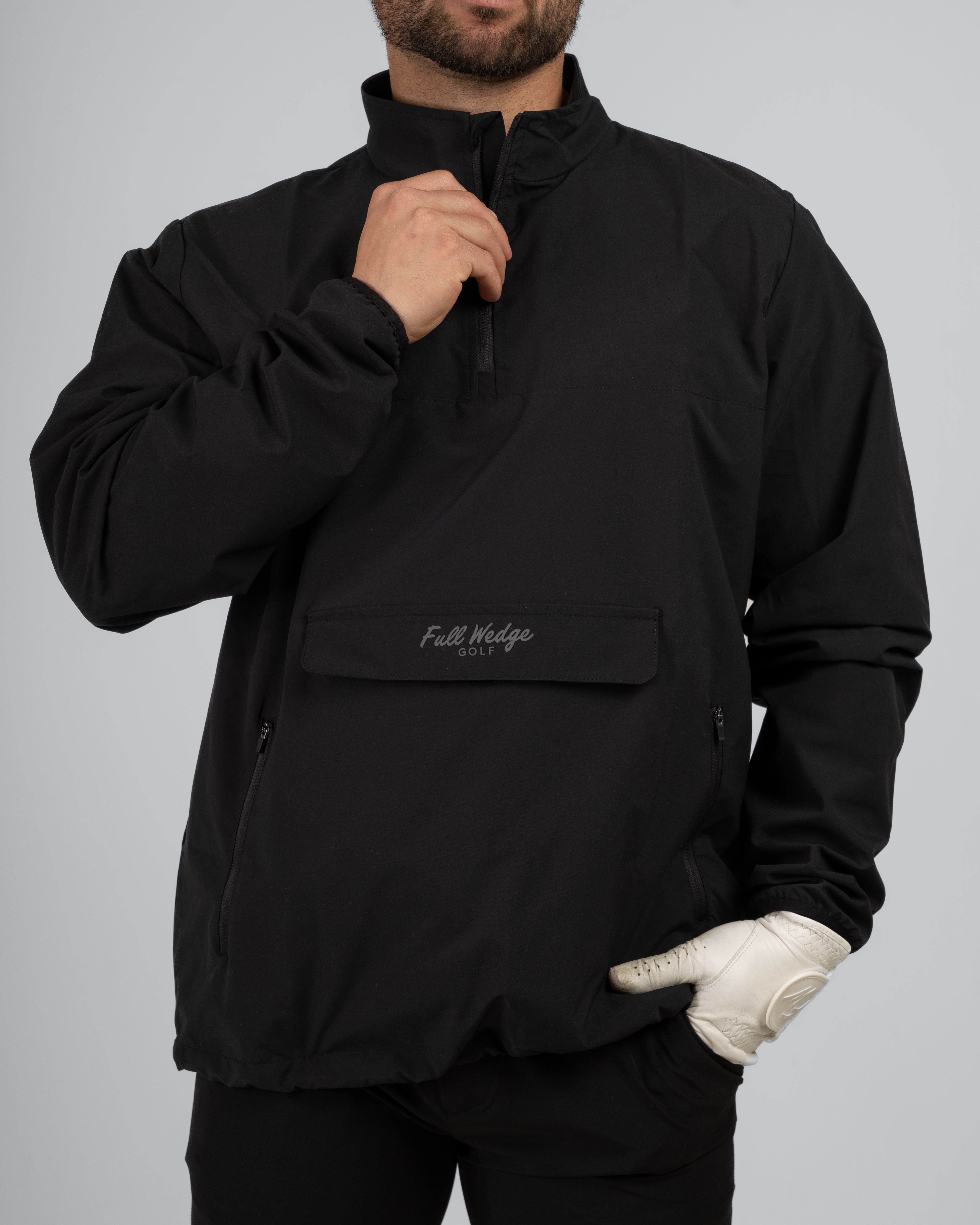 Essential Windbreaker - Black – Full Wedge Golf