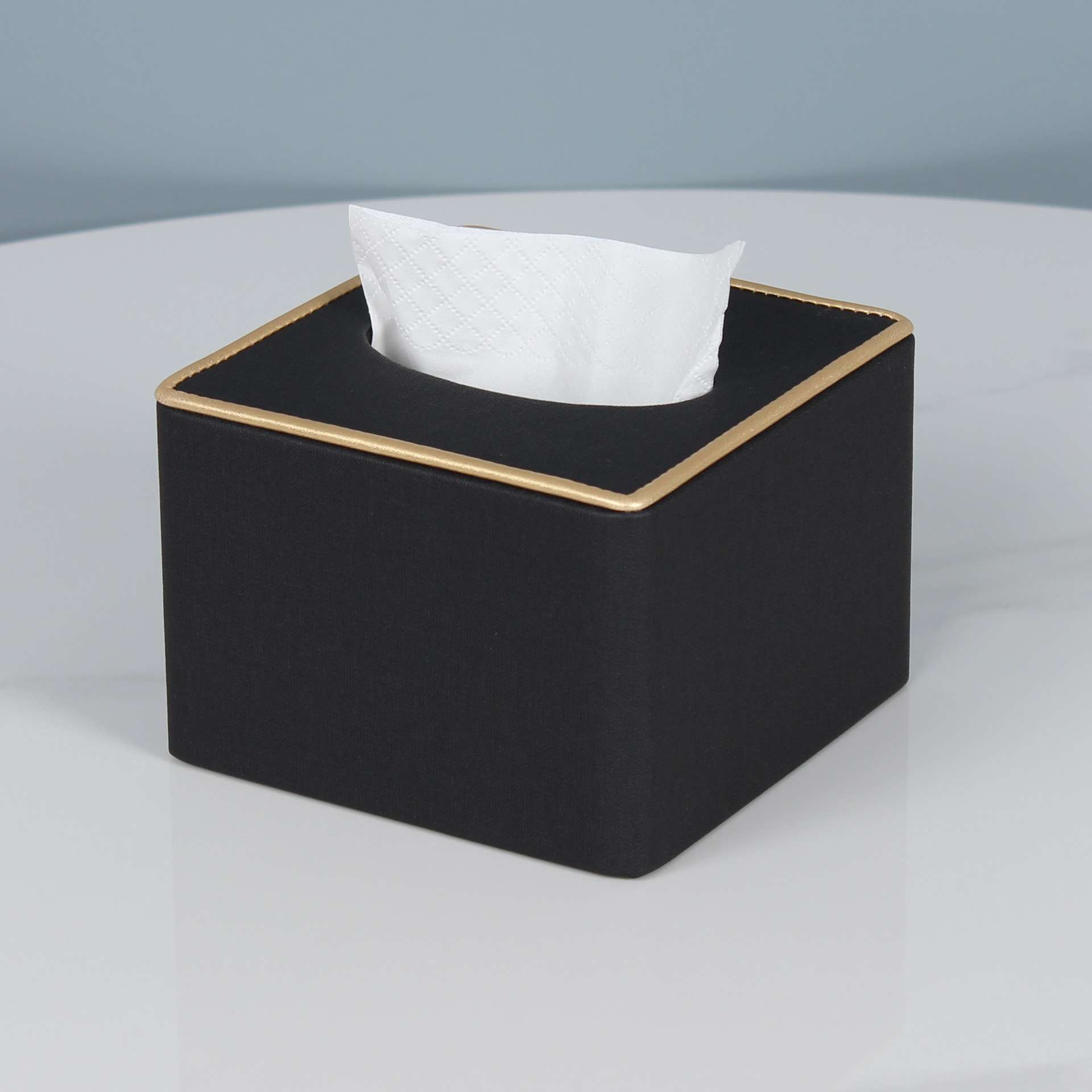 ティッシュケース 上質レザー調ティッシュボックス レザー|ティッシュ