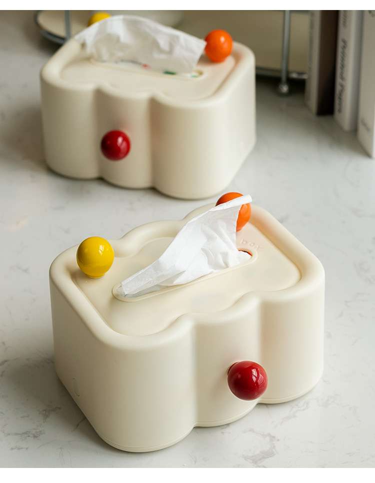 ティッシュケース 雲のような陶器製ティッシュボックス 陶器