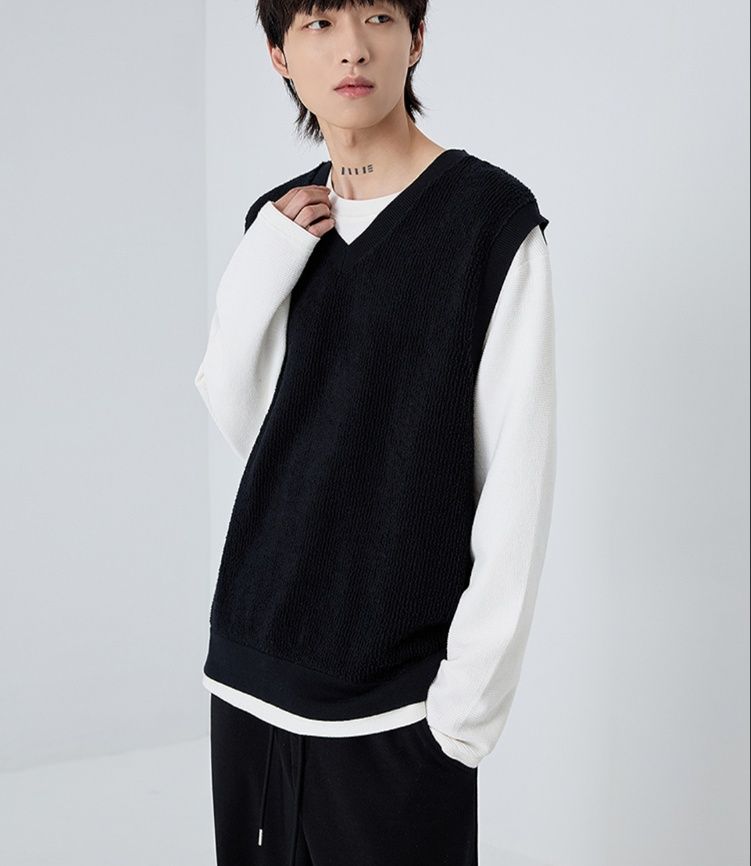 ベスト メンズ ニット シンプル上質ベストニット ニット|メンズ ベスト
