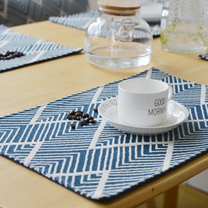 ブルーランチョンマット25選！ランチョンマットブルーでテーブルを彩る