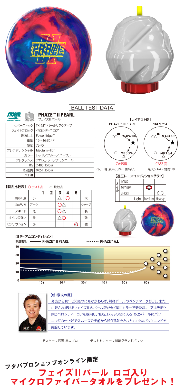 ☆購入特典有り☆【ボウリングボール ストーム STORM】フェイズII