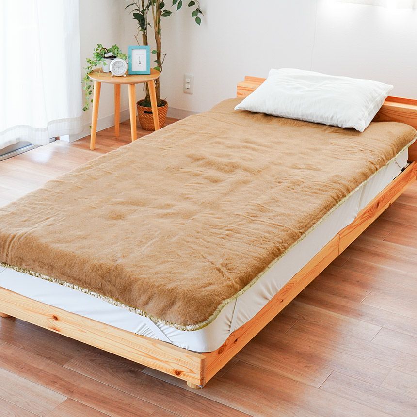 キャメル 敷きパッド 日本製 シングル 100×205cm | ねごこち本舗【公式】