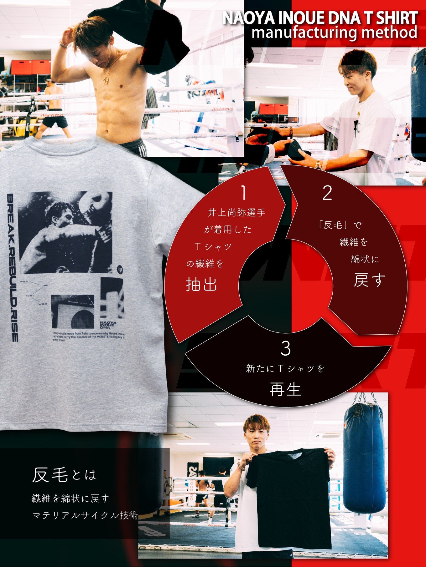 井上尚弥】NAOYA INOUE DNA T SHIRTS【XLサイズ】 | JTBのふるさと納税
