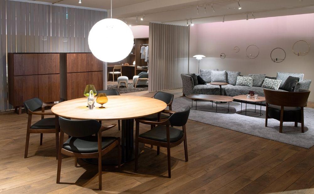 旭川家具 カンディハウス ガーベラ 丸テーブル φ50(M) 北海道ナラ