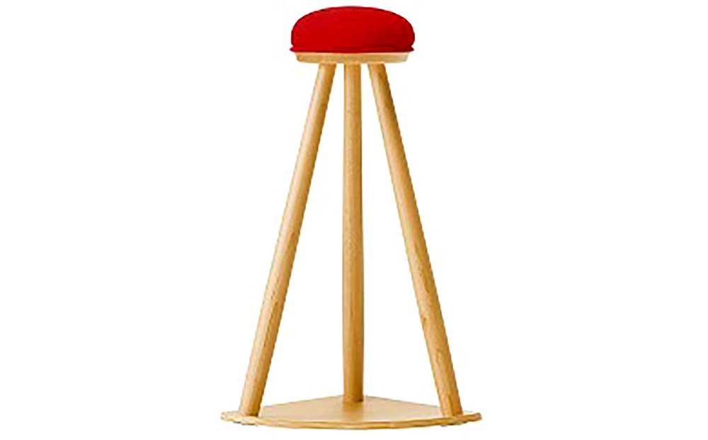 旭川家具 コサイン 赤い帽子のキッチンスツール 【 旭川家具 北海道