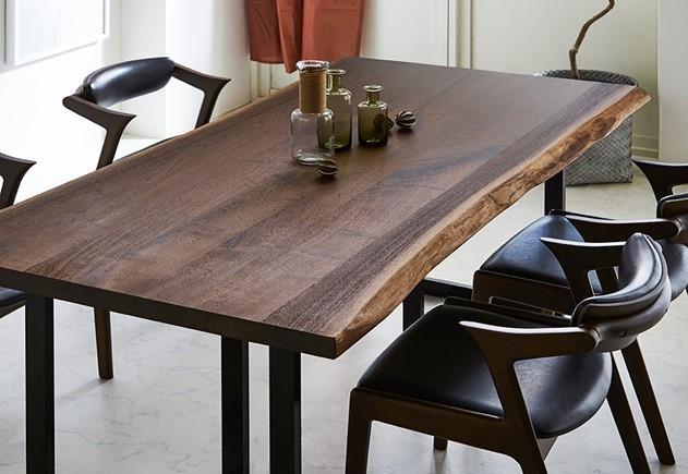 ラミエッジテーブル ウォールナットW1850 (脚セット)【関家具】 | JTB