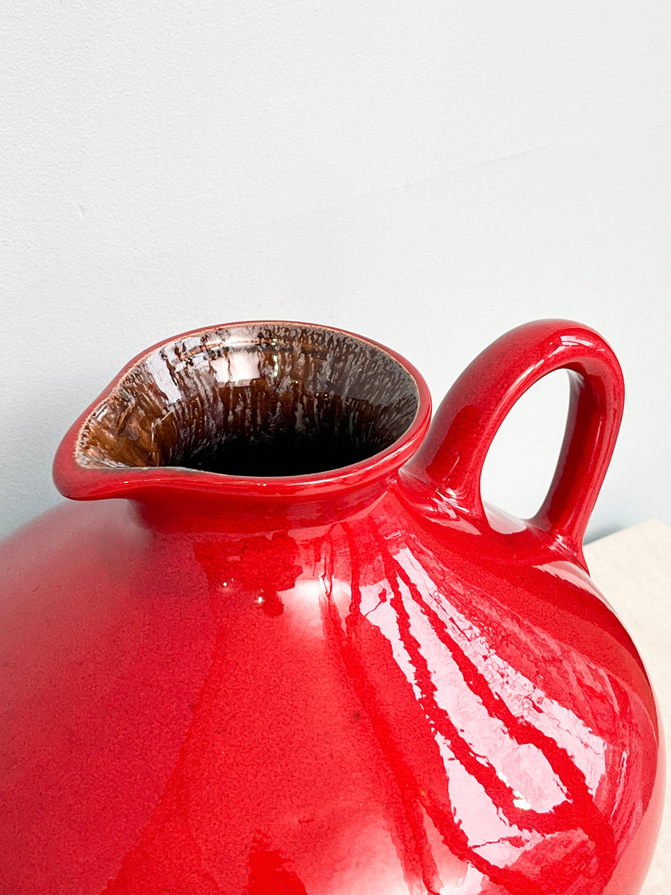 西ドイツヴィンテージ ファットラヴァ フラワーベース 花瓶/W.Germany