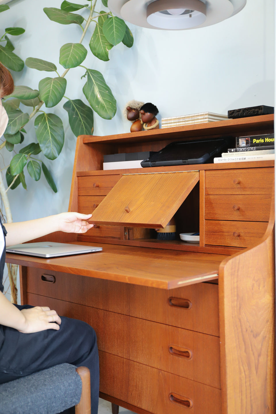デンマークヴィンテージ ライティングビューロー ドレッサー 北欧家具